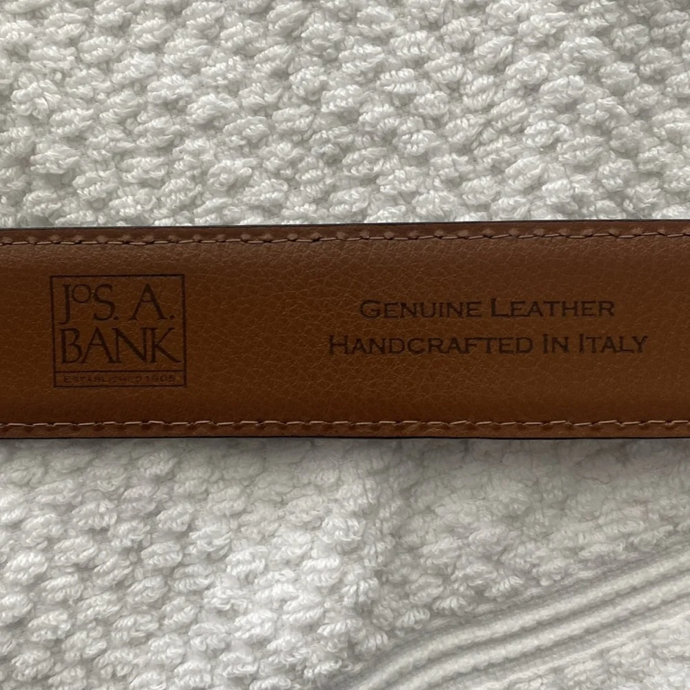 JoS. A. Bank Genuine Brown Leather Belt Size 36/90